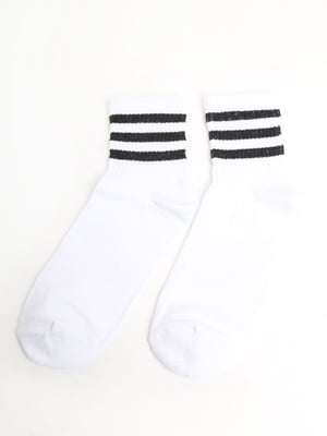 Шкарпетки білі в смужку | 5798592