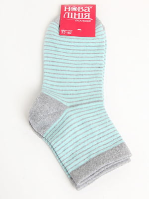 Шкарпетки сірі в смужку | 5798602