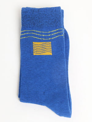Шкарпетки сині в принт | 5798662