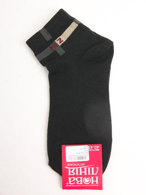 Шкарпетки чорні з логотипом | 5798717