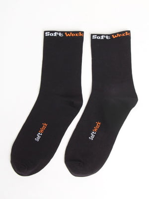 Шкарпетки чорні з логотипом | 5798718