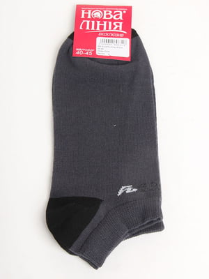 Шкарпетки сірі з логотипом | 5798719