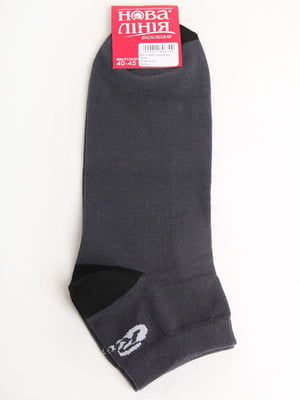 Шкарпетки сірі з логотипом | 5798720
