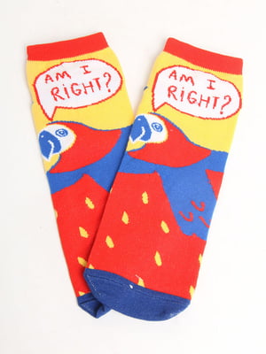 Шкарпетки комбінованого кольору в принт | 5798740