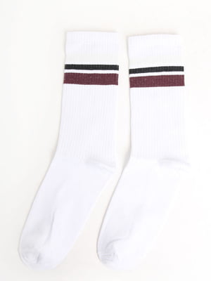 Шкарпетки білі в смужку | 5798744