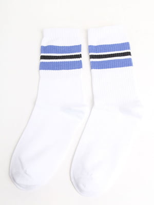 Шкарпетки білі в смужку | 5798747