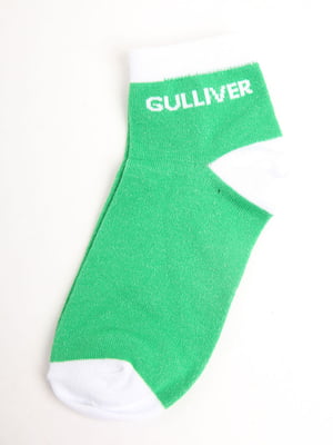 Шкарпетки зелені в принт | 5798773