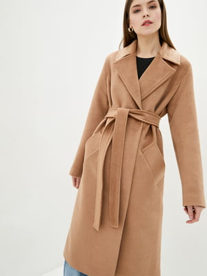 Пальто коричневе | 5800467