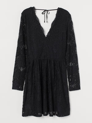Сукня чорна з візерунком | 5801329