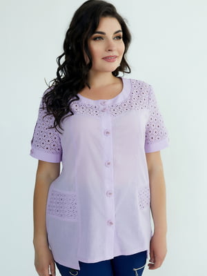 Блуза бузкового кольору | 5801911