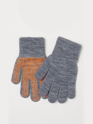 Перчатки серо-оранжевые | 5804912
