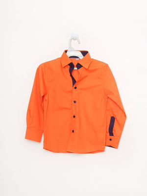 Рубашка морковного цвета | 4600560