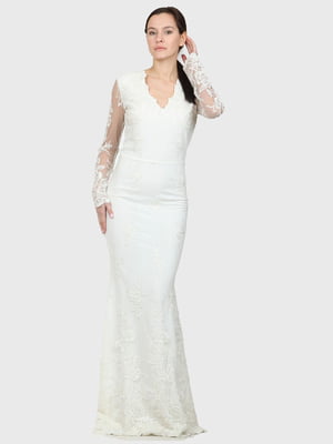 Платье белое с узором | 5797335