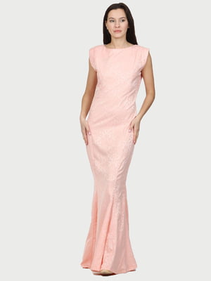 Платье розовое с узором | 5797375