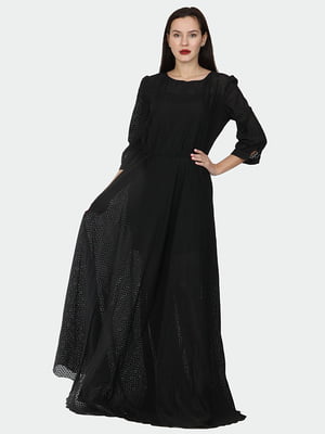 Платье черное с декором | 5798195