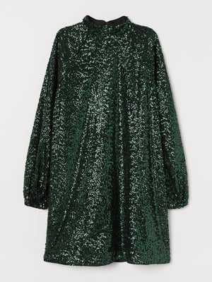 Сукня зелена з декором | 5818561
