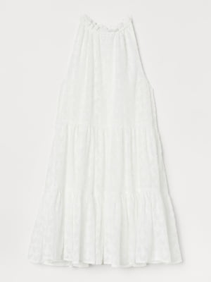 Платье белое с узором | 5818827