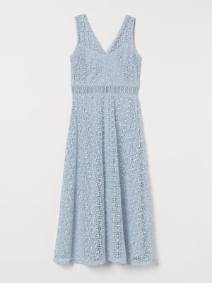 Сукня блакитна з візерунком | 5818849