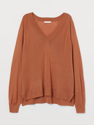 Пуловер теракотового кольору | 5819017