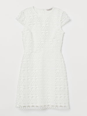 Платье белое с узором | 5819207