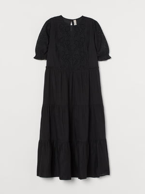 Платье черное с узором | 5819228