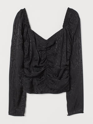 Блуза чорна з візерунком | 5819593