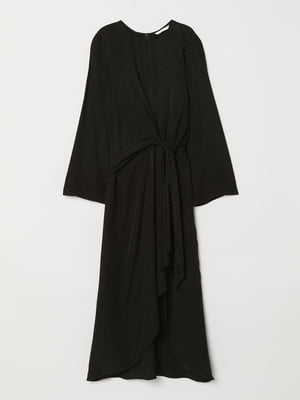 Платье черное с анималистическим узором | 5819606