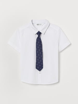 Сорочка біла з краваткою | 5820252