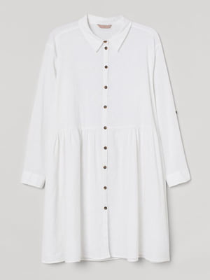 Платье-рубашка белое | 5820311