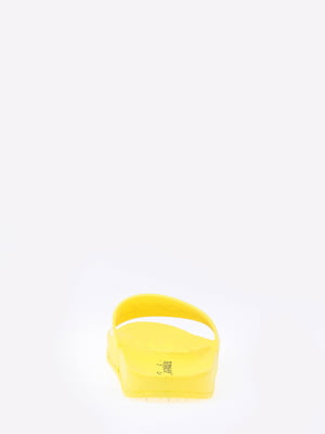 Шльопанці жовті з логотипом | 5824394