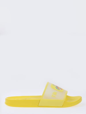 Шльопанці жовті з логотипом | 5824396