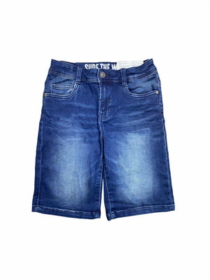 Шорты джинсовые темно-синие | 5825180