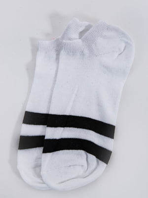 Шкарпетки білі в смужку | 5825692