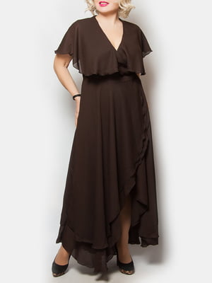 Сукня темно-коричнева | 5734772