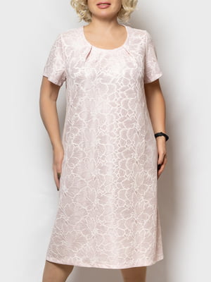 Сукня рожева з квітковим візерунком | 5787648