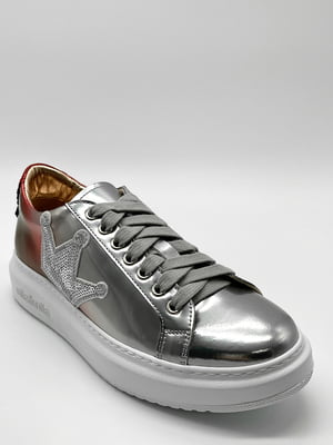 Кросівки сріблясто-бордові | 5830201