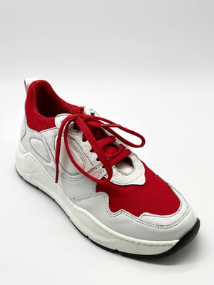 Кроссовки красно-белые | 5830198