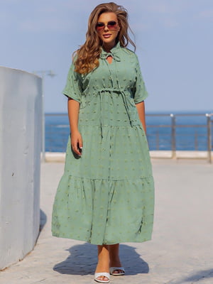 Платье оливкового цвета | 5832525