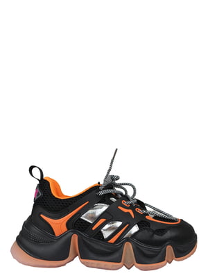 Кросівки чорно-помаранчеві | 5835045