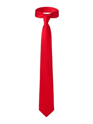 Краватка червона з візерунком | 5840702