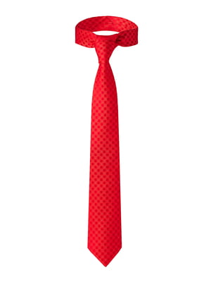 Краватка червона з візерунком | 5840708