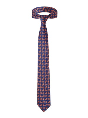 Краватка синя з візерунком | 5840765