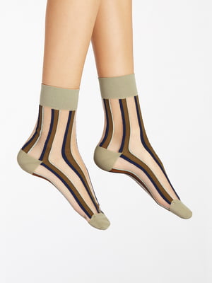 Шкарпетки комбінованого кольору в смужку | 5841450
