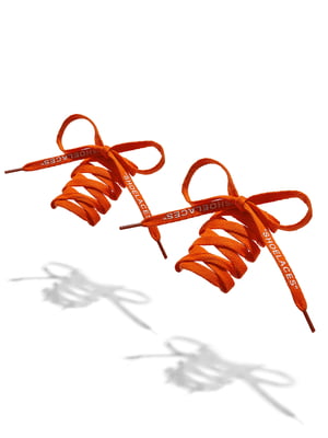 Шнурки для обуви оранжевого цвета | 5844566