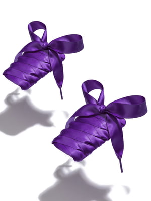Шнурки для взуття фіолетові | 5845112