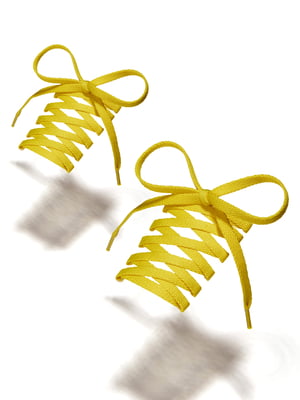 Шнурки для обуви желтые | 5845124
