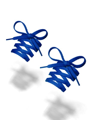 Шнурки для обуви темно-синие | 5845179