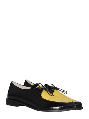 Туфлі чорно-жовті | 5508198