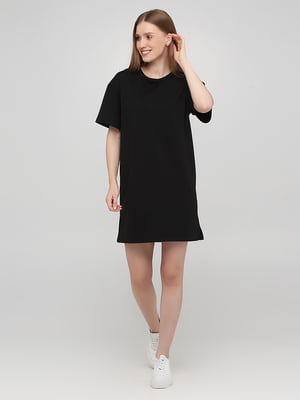 Платье-футболка черное | 5844361