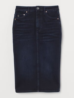 Юбка темно-синяя джинсовая | 5855864